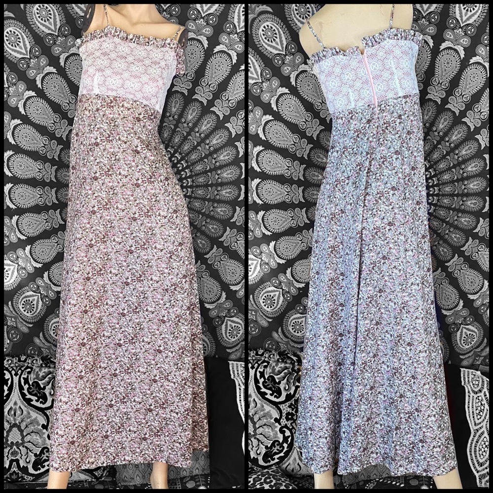 Vintage floral prairie dress